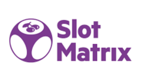 un logo violet și alb pentru provider-ul Slot Matrix