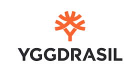 un logo cu text portocaliu și negru de la provider-ul Yggdrasil