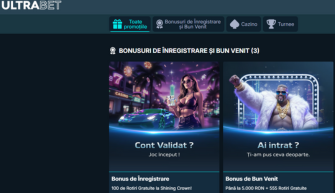UltraBet bonus fara depunere