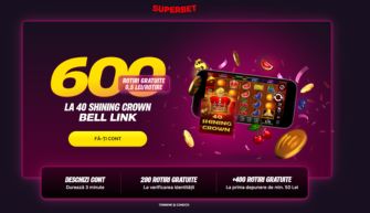 Superbet bonus fara depunere - 600 rotiri gratuite