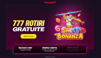 Superbet bonus fara depunere - 777 rotiri gratuite