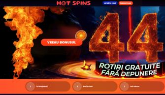 HotSpins Casino bonus fara depunere - 44 rotiri gratuite