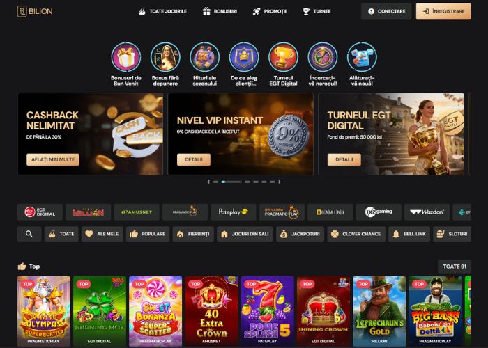 Bilion Casino Online - Recenzie