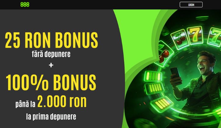 888 bonus fara depunere - 25 Lei Gratis