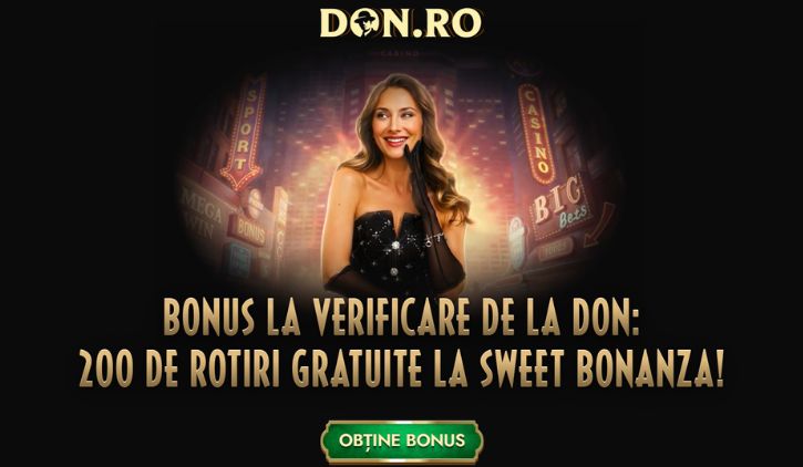 Don bonus fara depunere - 200 rotiri gratuite