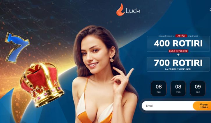 Luck bonus fara depunere - 400 rotiri gratuite