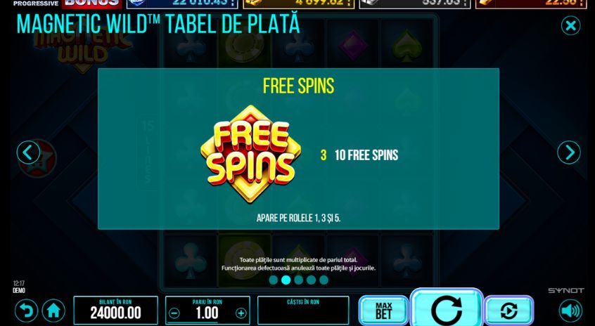 Magnetic Wild - speciala cu free spins