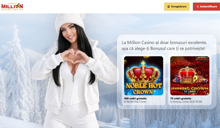 Million bonus fara depunere - 400 sau 75 rotiri gratuite