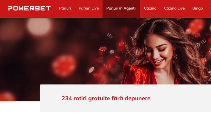 PowerBet bonus fara depunere - 234 rotiri gratuite