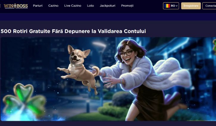 Winboss bonus fara depunere 500 rotiri gratuite