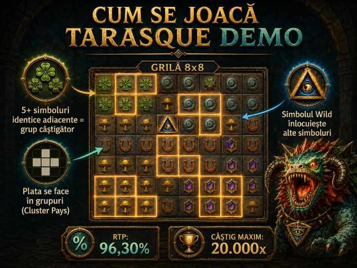Cum se joacă Tarasque Demo pe grila 8x8
